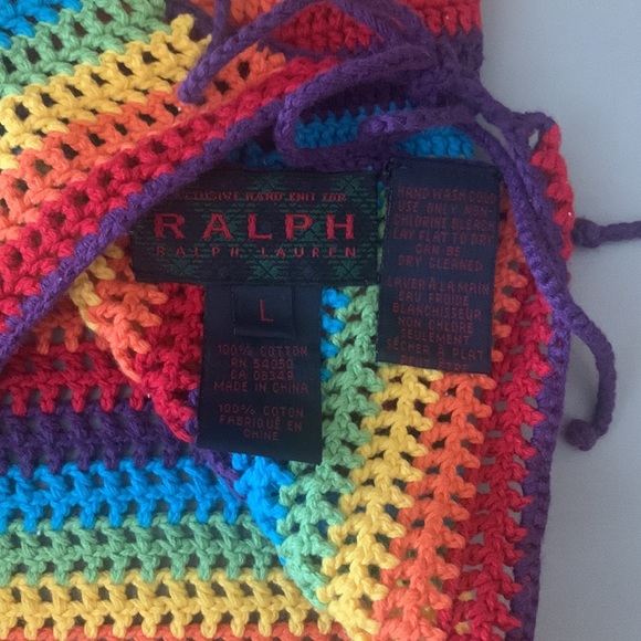 Ralph Lauren rainbow crochet crop top - Picture 4 of 4